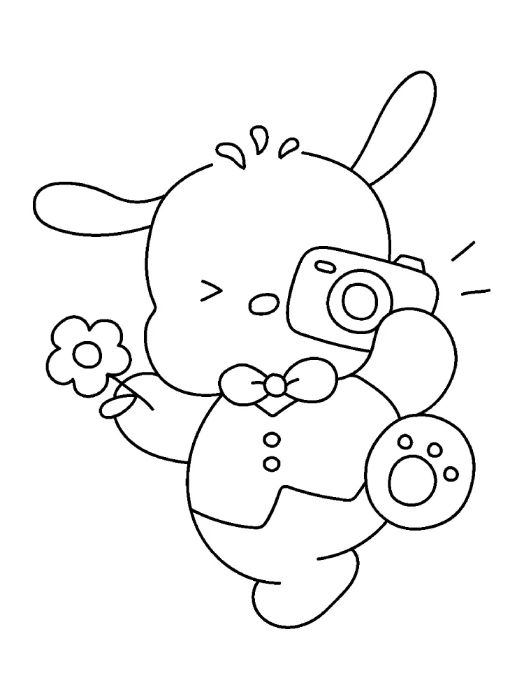 merry Pochacco coloring pages