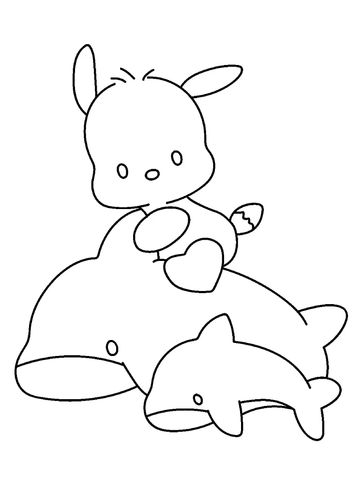 free printable coloring pages Pochacco 1