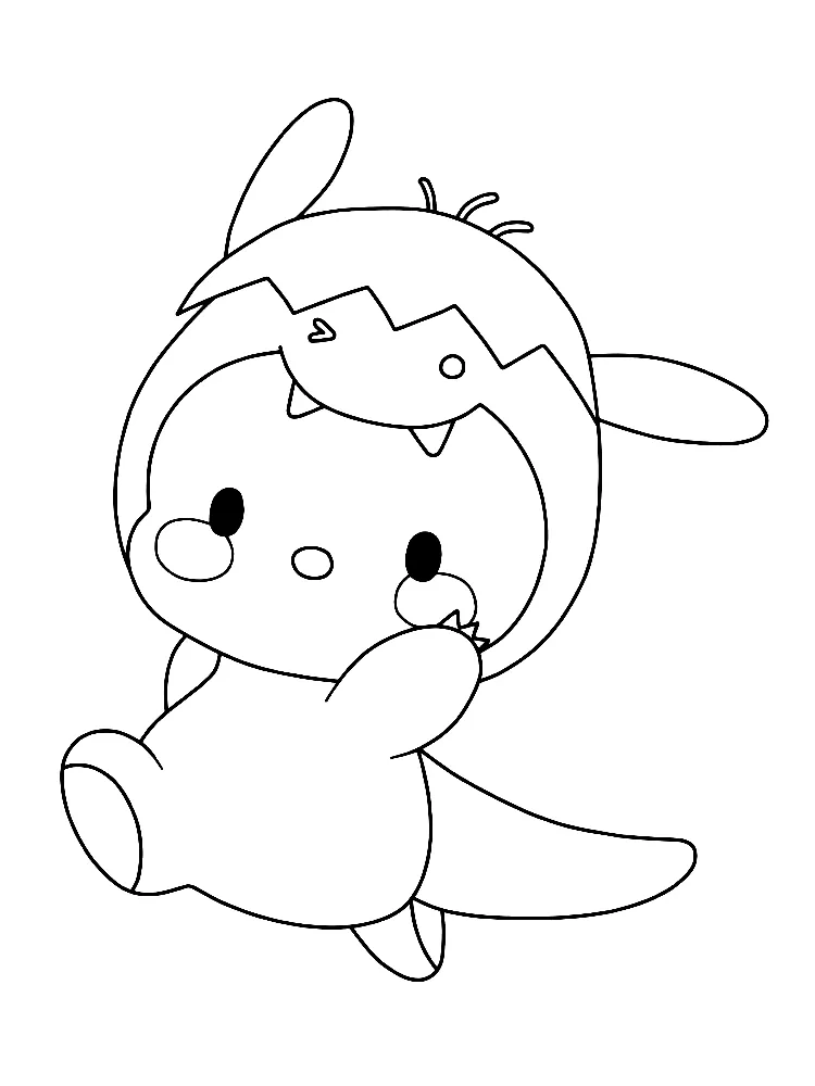 hard Pochacco coloring pages