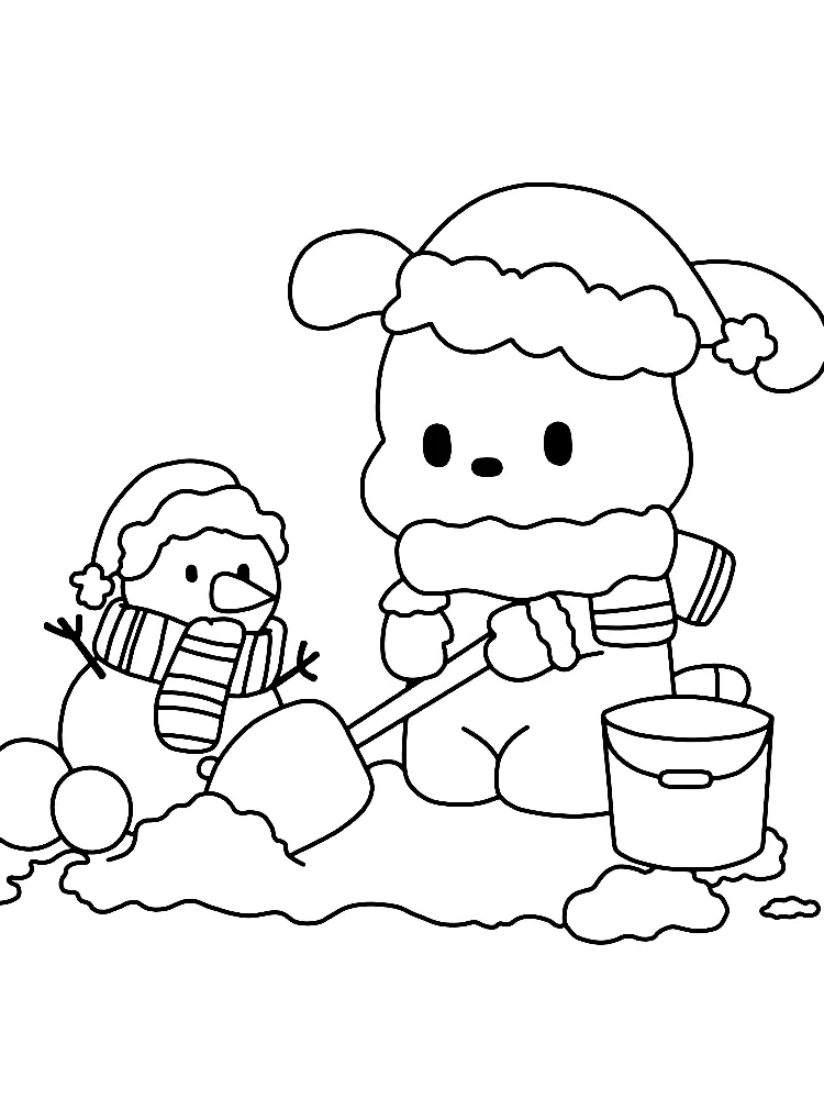 printable Pochacco coloring pages