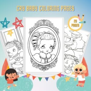 Cry Baby Coloring Pages thumbnail