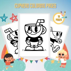 Cuphead Coloring Pages