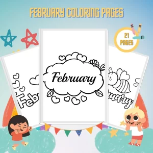 February Coloring Pages thumbnail