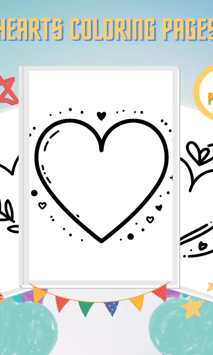 Corazones para colorear