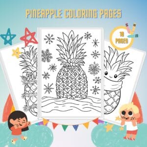 Pineapple Coloring Pages