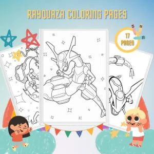 Rayquaza Coloring Pages thumbnail