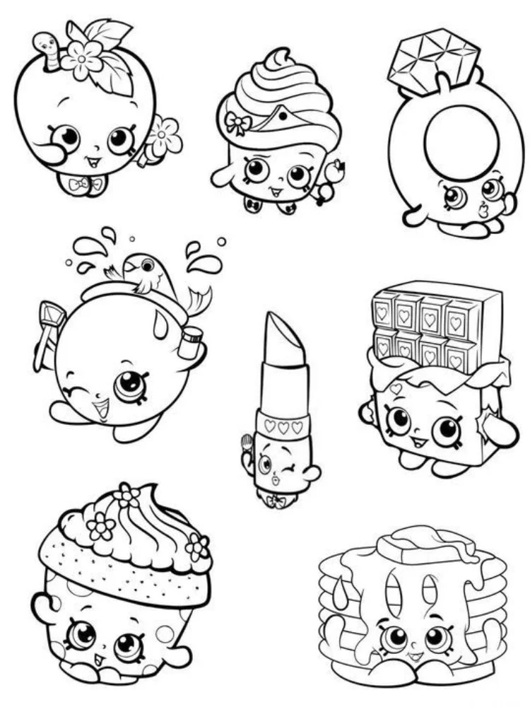 30 dibujos de Shopkins para colorear divertidas e imprimibles para ninos