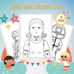 Squid Game Coloring Pages