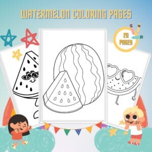 Watermelon Coloring Pages