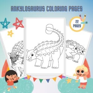 Ankylosaurus Coloring Pages thumbnail