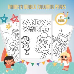 Dandy’s World Coloring Pages thumbnail