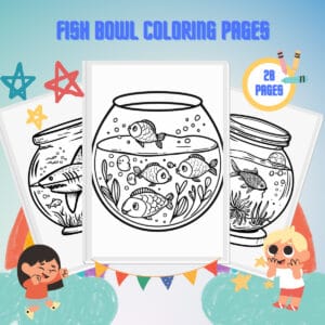 Fish Bowl Coloring Pages thumbnail