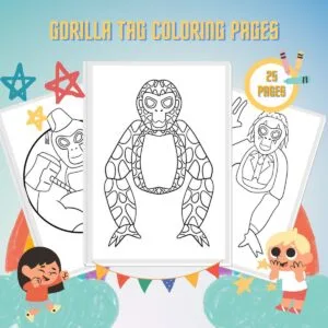 Gorilla Tag Coloring Pages thumbnail