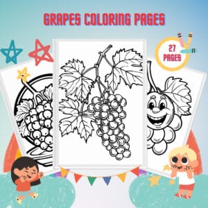 Grapes Coloring Pages thumbnail