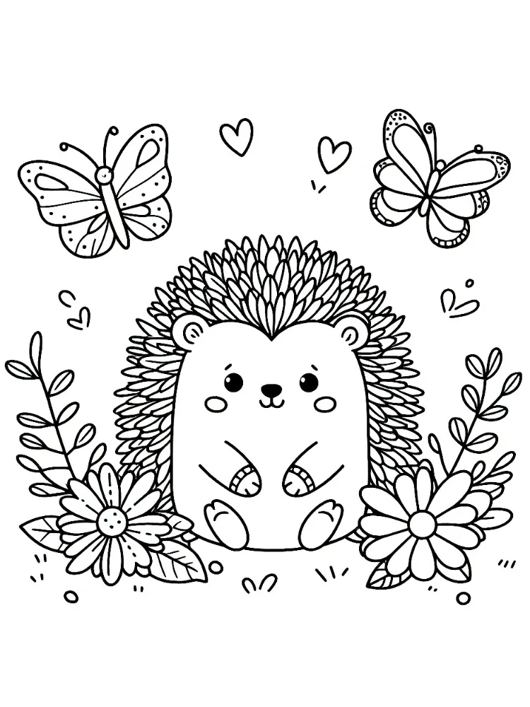 Hedgehog Coloring Pages 12 merry Hedgehog coloring pages