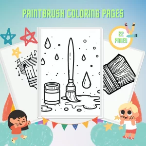 Paintbrush Coloring Pages thumbnail