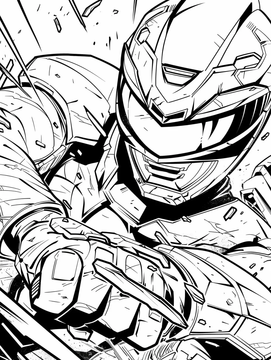 Power Rangers coloring pages grinch