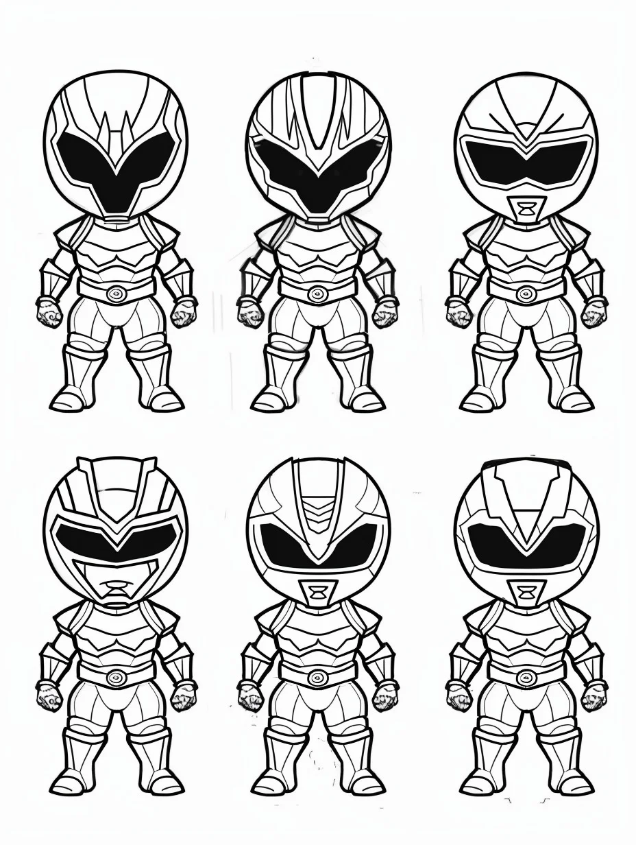 free printable coloring pages Power Rangers