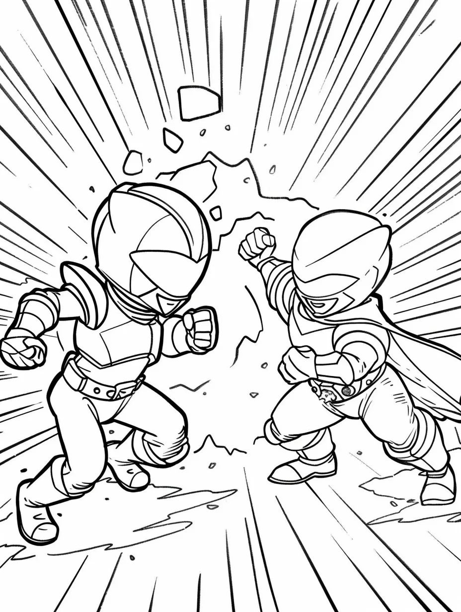 Power Rangers ornaments coloring pages