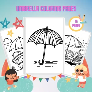 Umbrella Coloring pages thumbnail