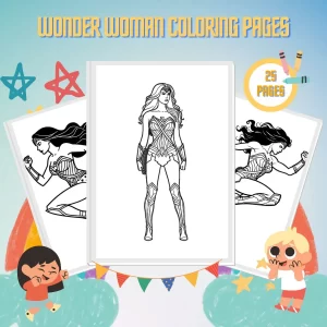 Wonder Woman Coloring Pages thumbnail