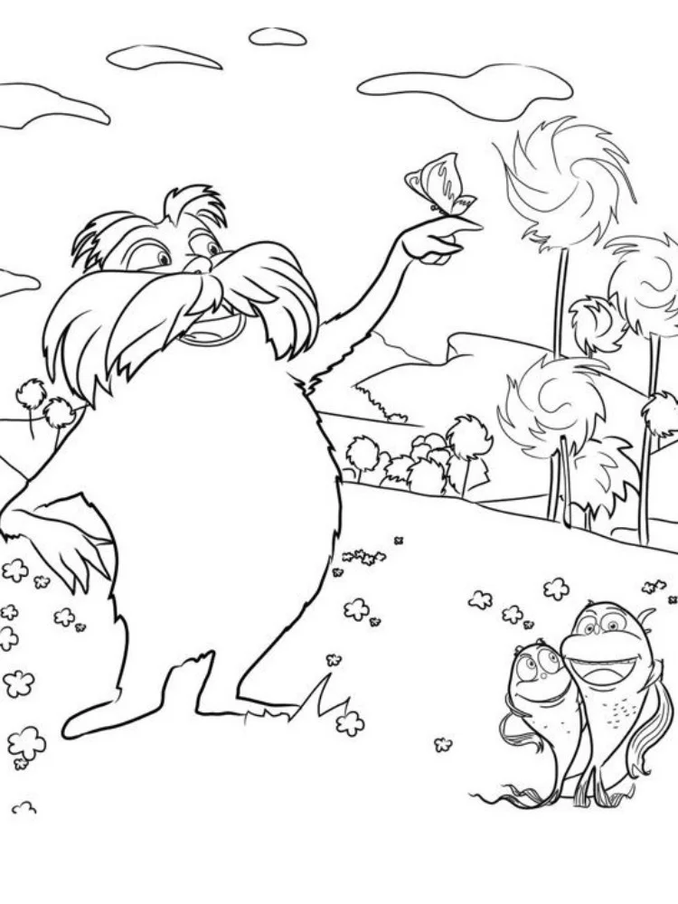 Dr Seuss Lorax Coloring Pages 2025 